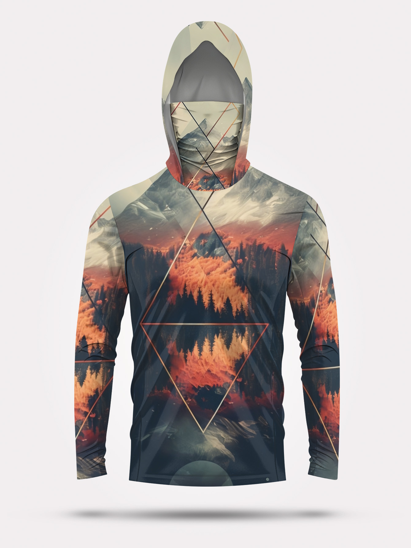 Outdoor Men's Fishing Hoodie B - огляд і ціна 3D Printing Mask