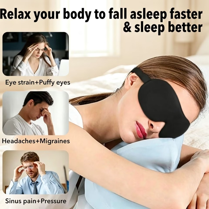 3D Sleep Mask Blindfold 2pcs S - огляд і ціна 3D Printing Mask