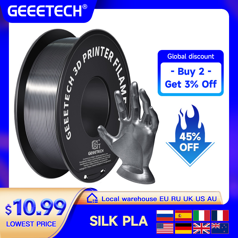 Geeetech 1kg 1.75mm Silk PLA F - огляд і ціна 3D Printing Nylon