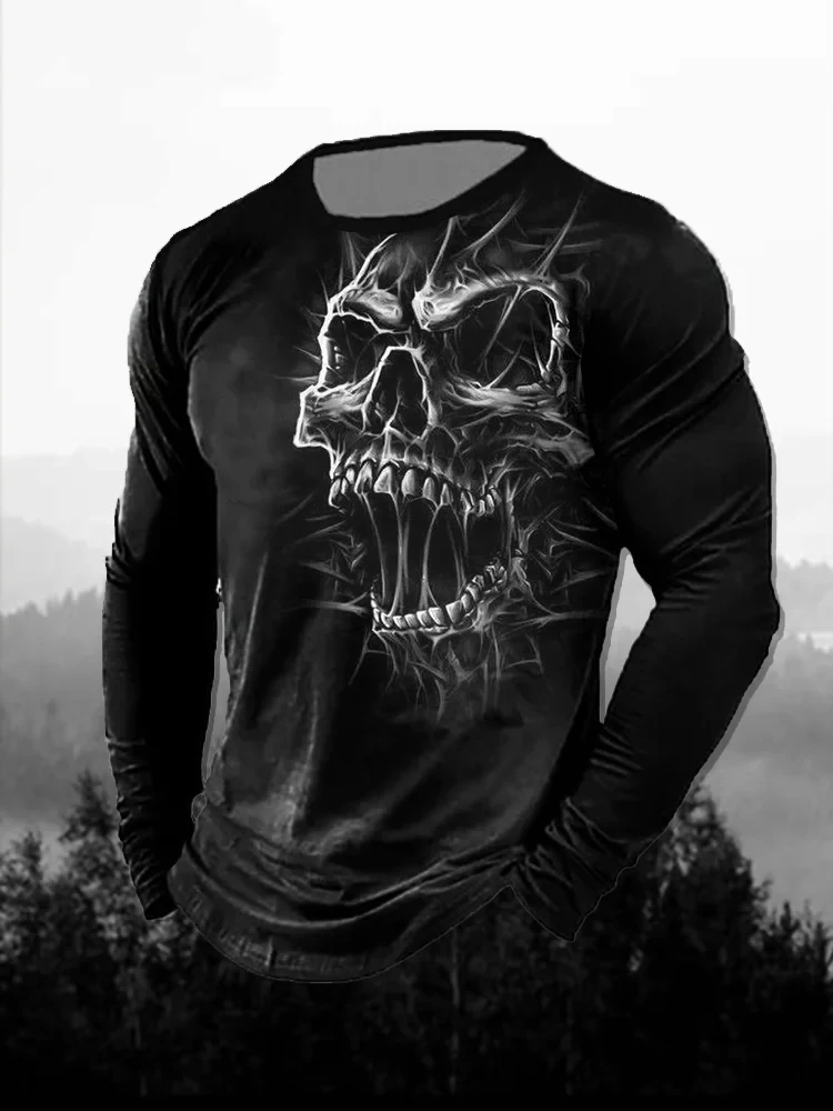 Men's 3D Print Red Dark Skull  - огляд і ціна 3D Printing Custom
