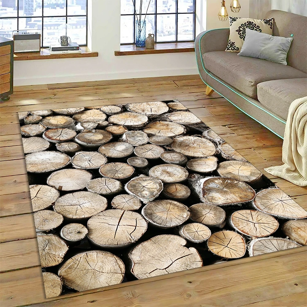 Color 3D Wood Grain Lines Rug  - огляд і ціна 3D Printing Online Service