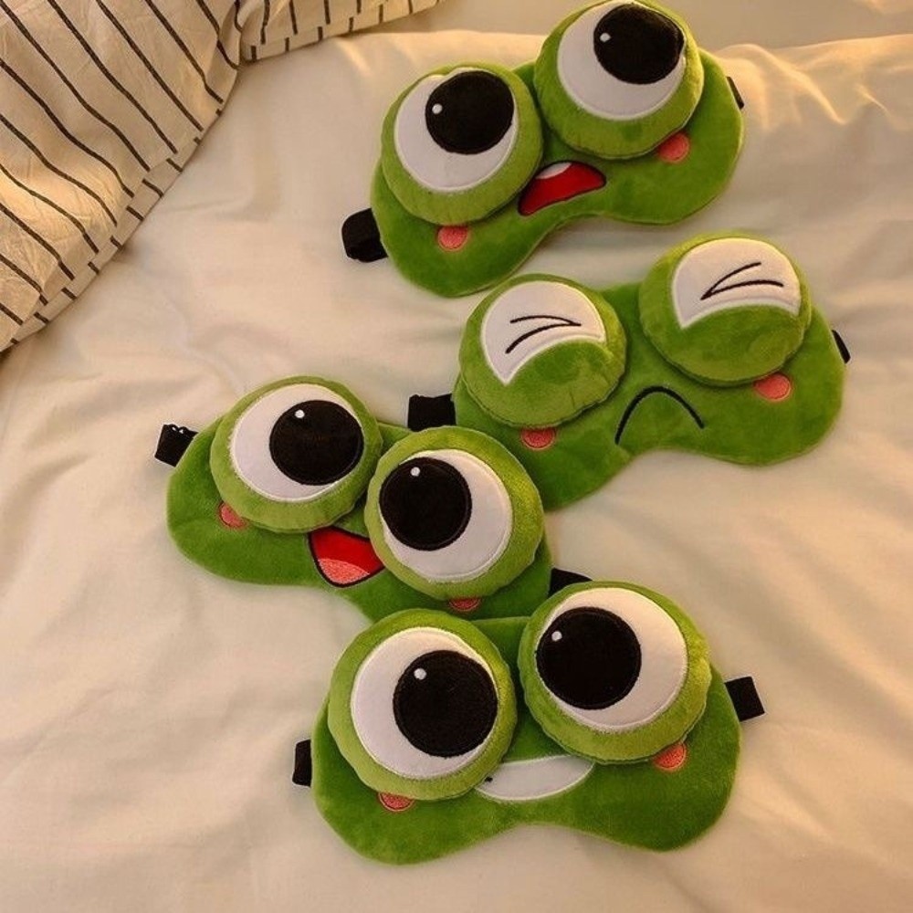 Lovely Cartoon Frog Sleep Eye  - огляд і ціна 3D Printing Mask