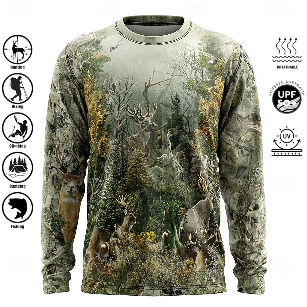 Men Long Sleeve T-shirt Polyes - огляд і ціна 3D Printing Custom