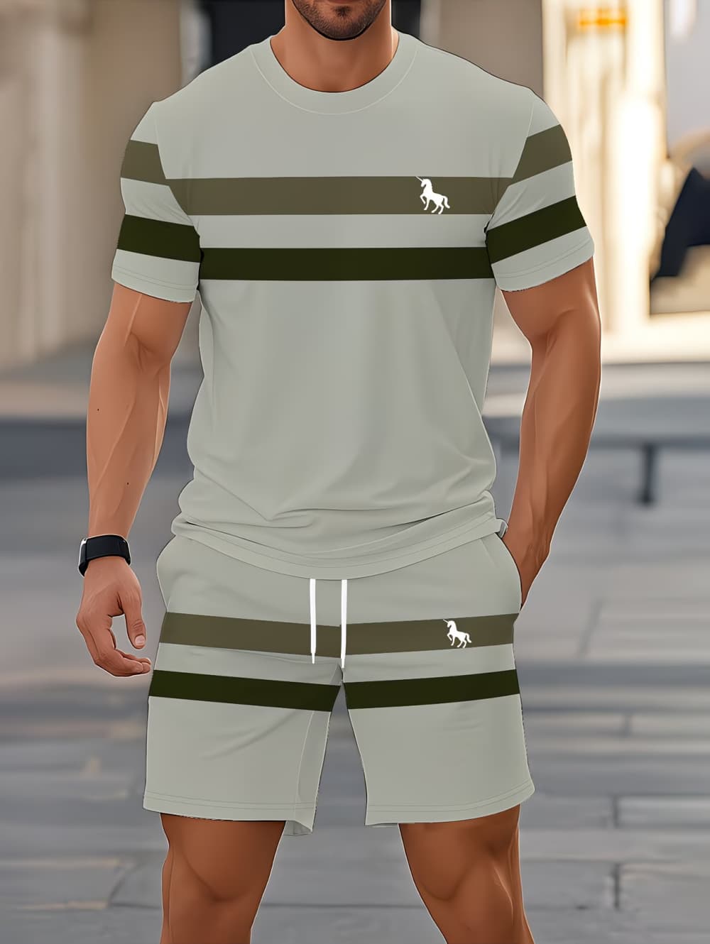 Men's Summer Sets Funny 3D Str - огляд і ціна 3D Printing Custom